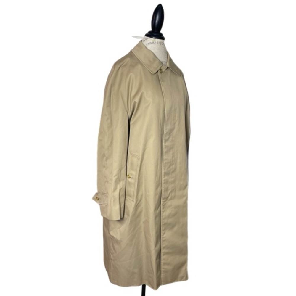 Vintage Burberrys Men’s Tan Classic Trench Coat  Removable Wool Lining Size 40 R